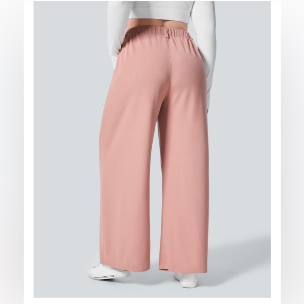 HALARA Halara Flex™ High Waisted Pocket Wide Leg Waffle Work Plus Size Pants - Picture 4 of 4